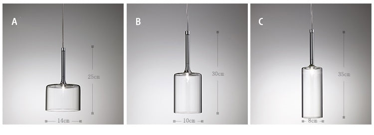 Minimalistische Weinglas-Pendelleuchte