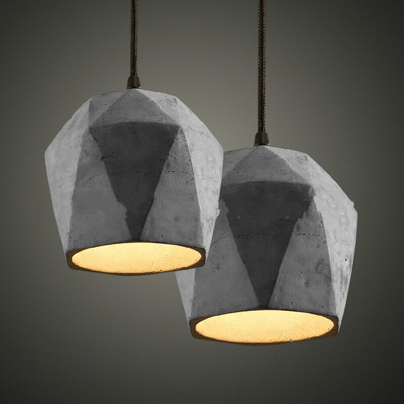 Industrial Rustic Concrete Pendant Lights