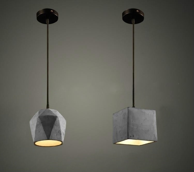 Industrial Rustic Concrete Pendant Lights