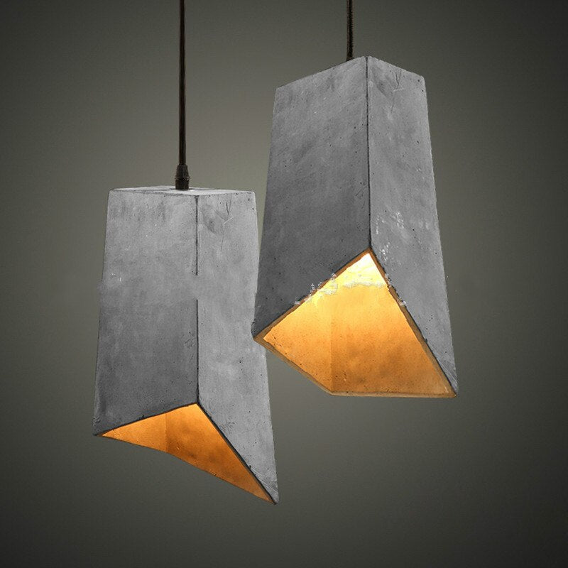 Industrial Rustic Concrete Pendant Lights