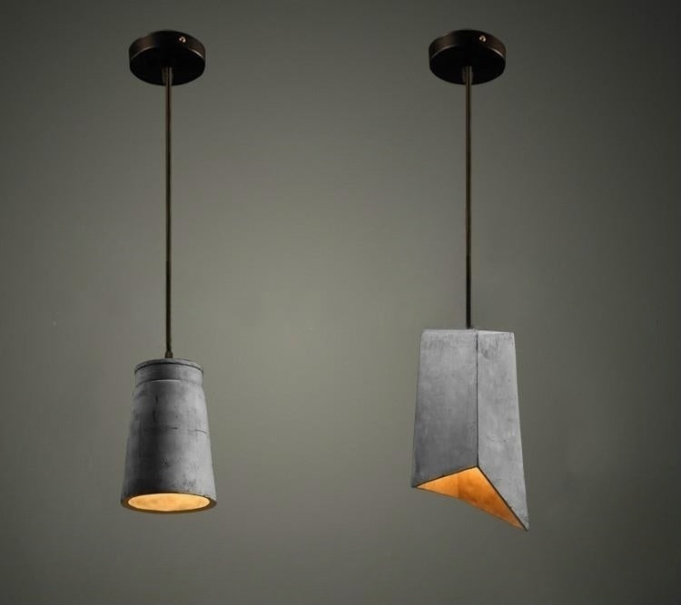 Industrial Rustic Concrete Pendant Lights