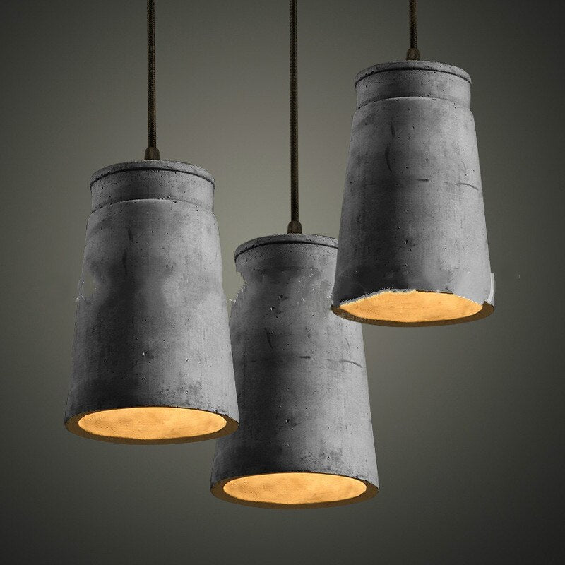 Industrial Rustic Concrete Pendant Lights