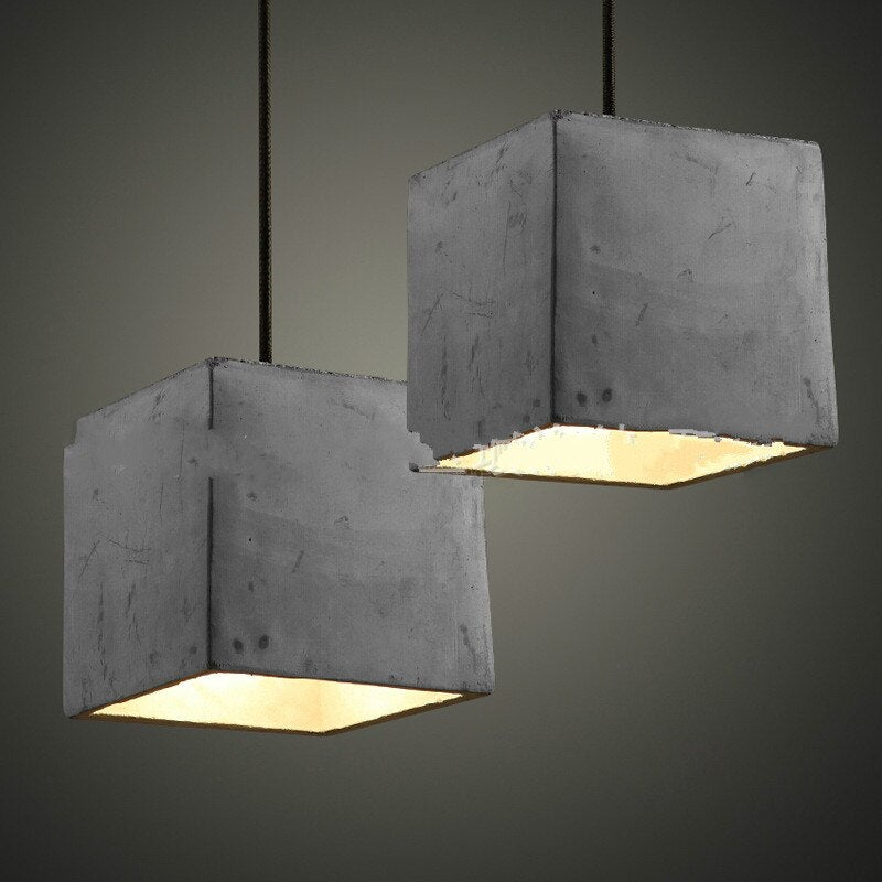 Industrial Rustic Concrete Pendant Lights