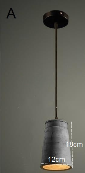 Industrial Rustic Concrete Pendant Lights