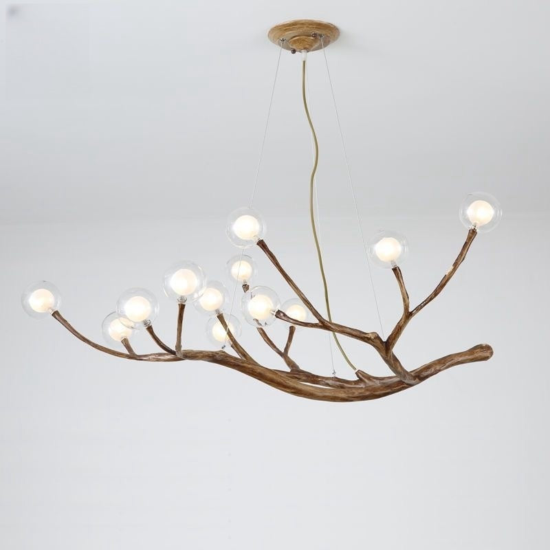 Modern Rustic Tree Branch Chandelier