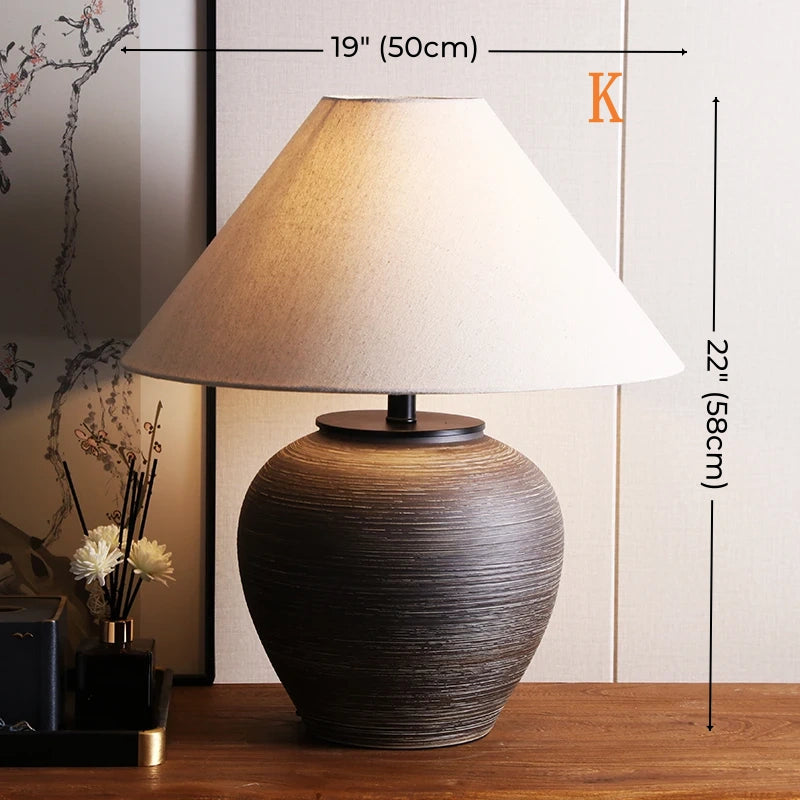 Miller Ceramic Table Lamp (19"-22")