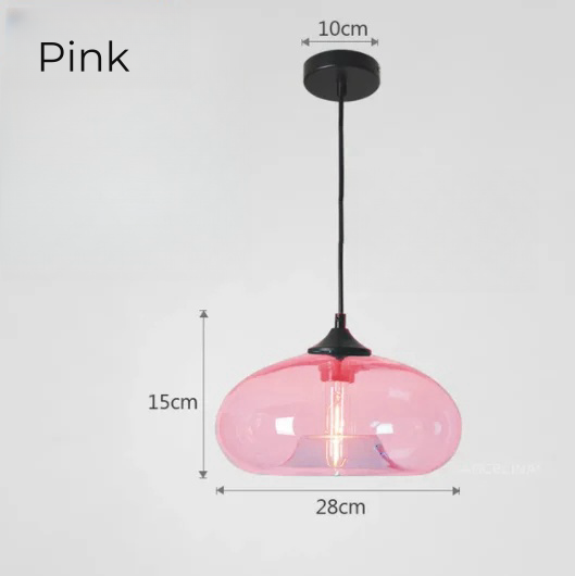 Simple Pure Oval Glass Pendant Lights