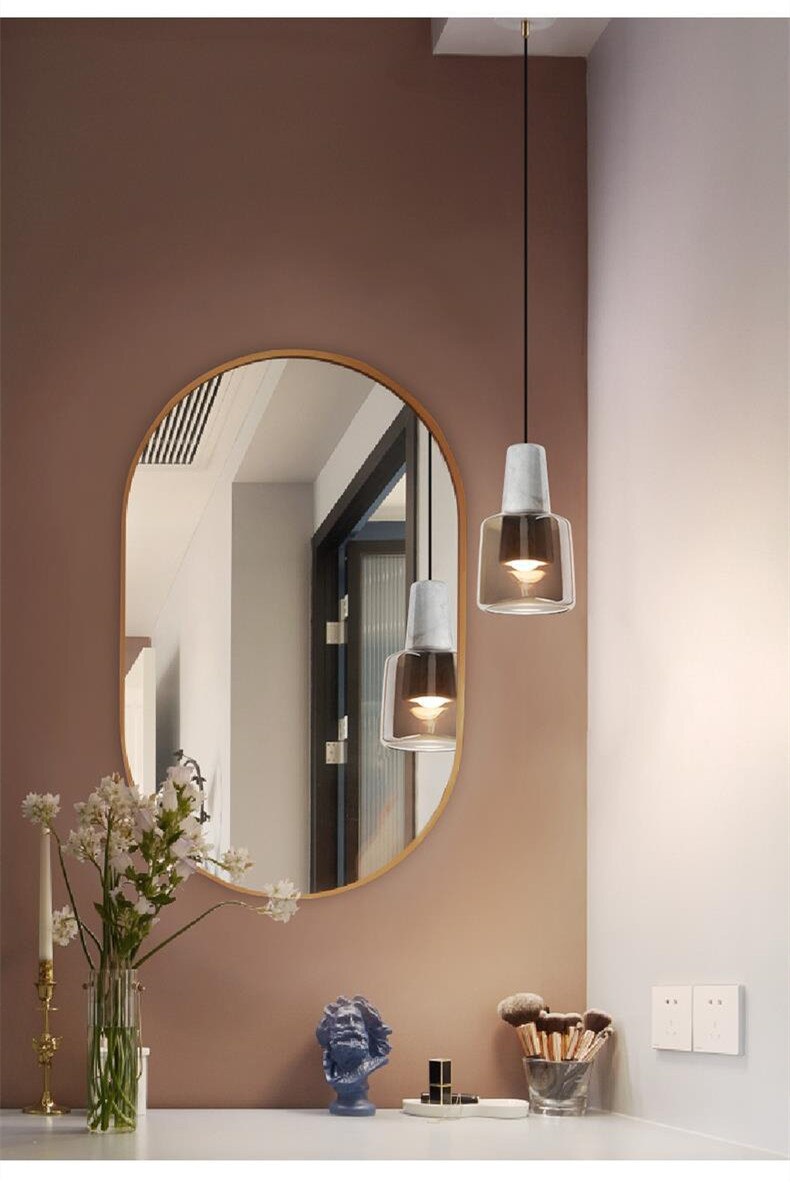 Minimalist Marble Glass Pendant Light