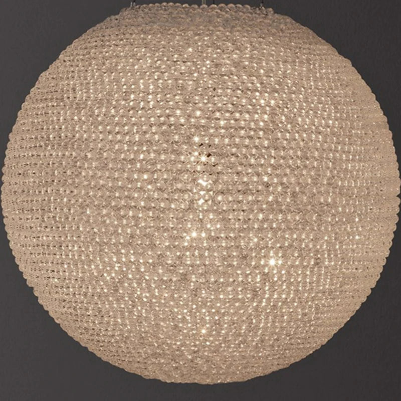 American Loft Globe Crystal Chandelier