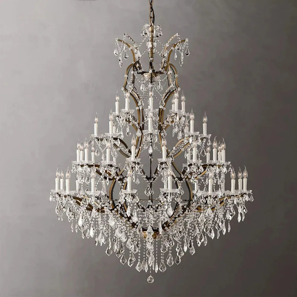 American Luxury Crystal Candle Chandelier