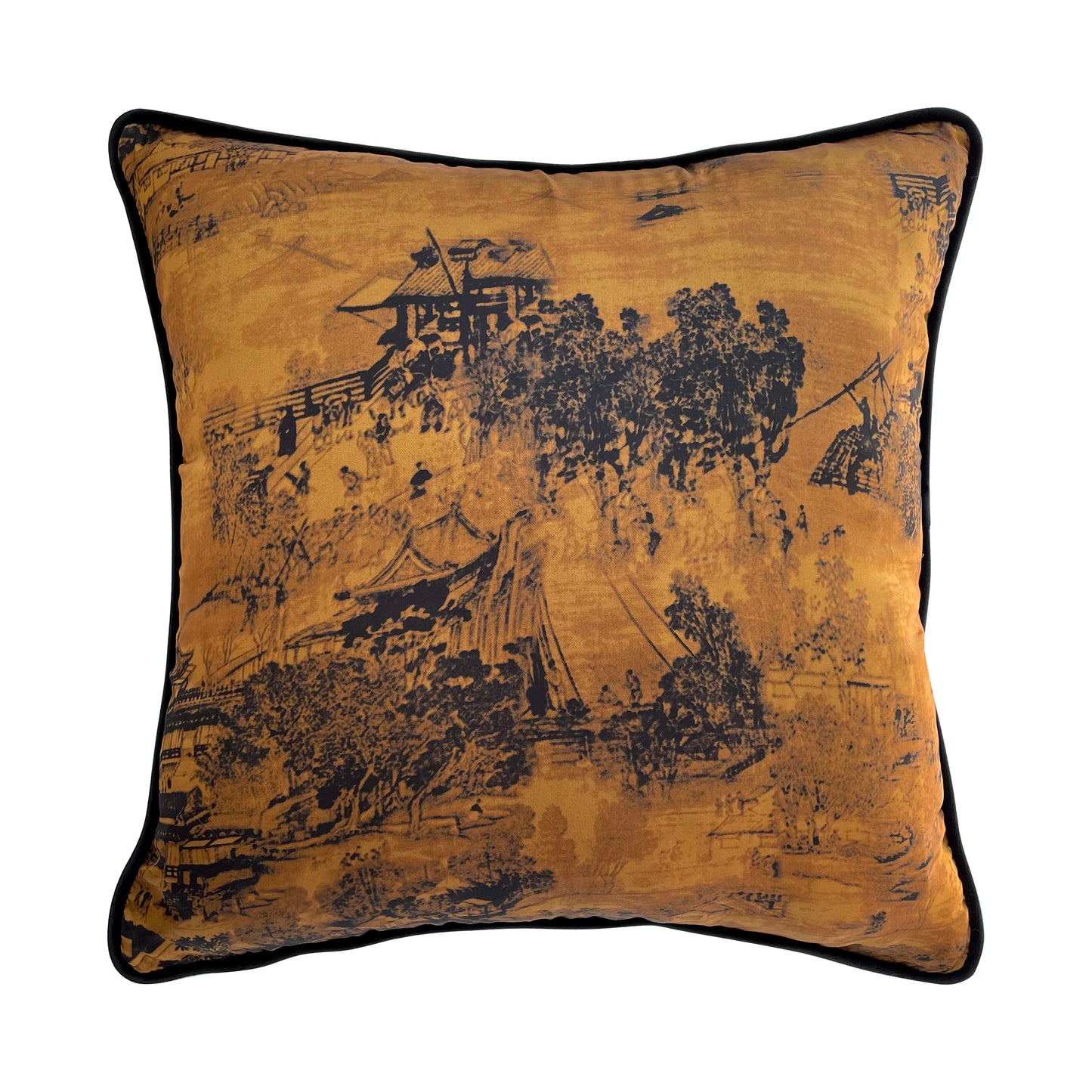 Vintage Crane Throw Pillow Case