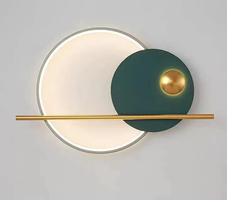 Emerald Halo Gold Antelope LED Wall Sconce