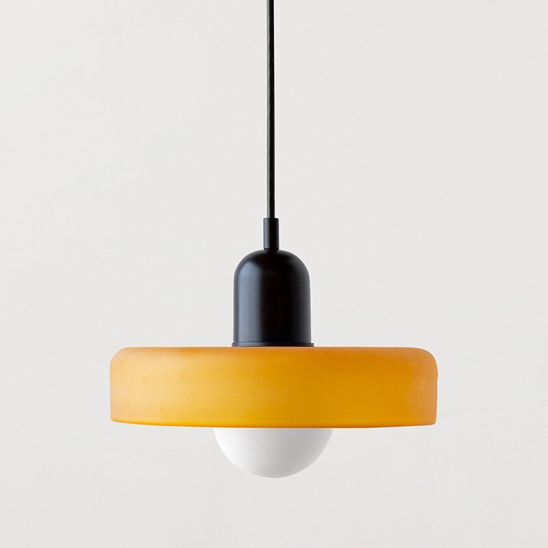 Bauhaus Stained Glass Pendant Light