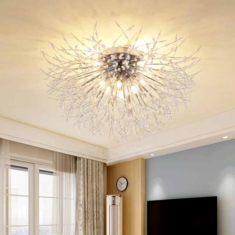 Modern Crystal Tree Branch Chandelier