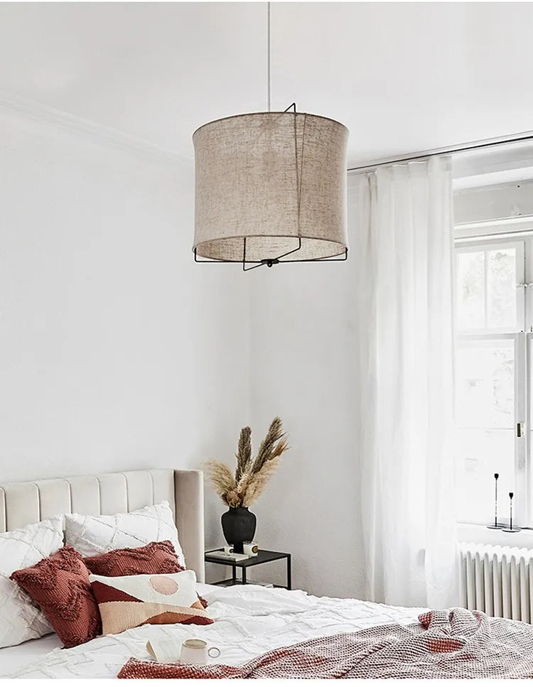 Tate Wabi-sabi Fabic Pendant Lighting