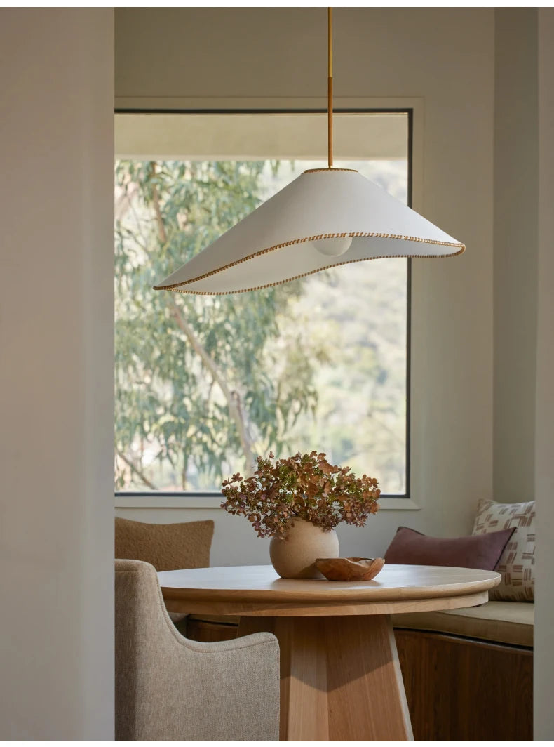 French Tilted Hat Pendant Light