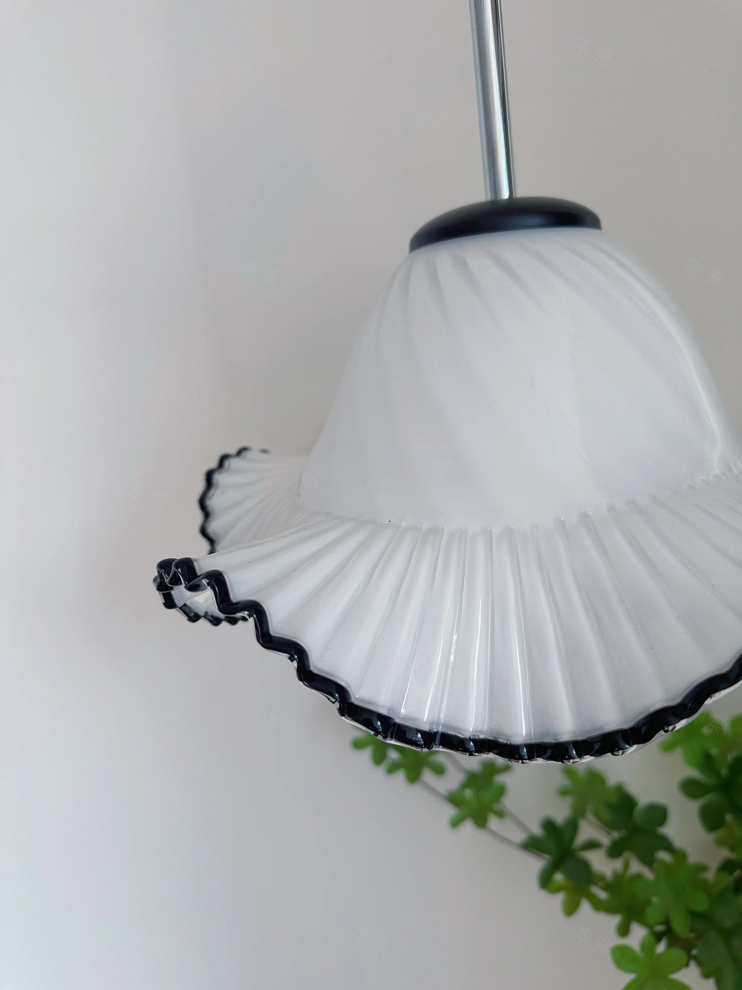 Lila Glas Pendelleuchte