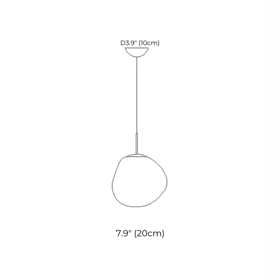 Tambora Lava Pendelleuchte, gemischte Größen