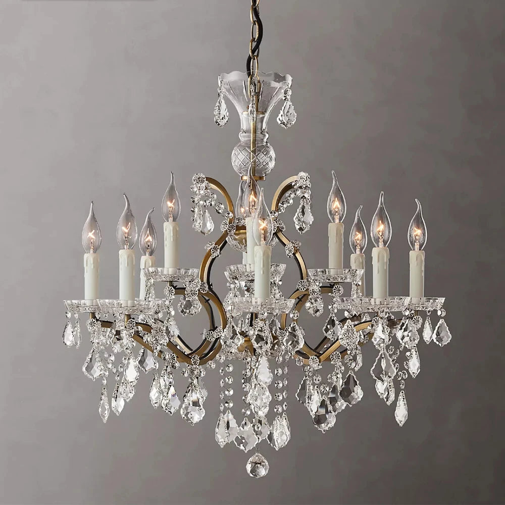 American Luxury Crystal Candle Chandelier