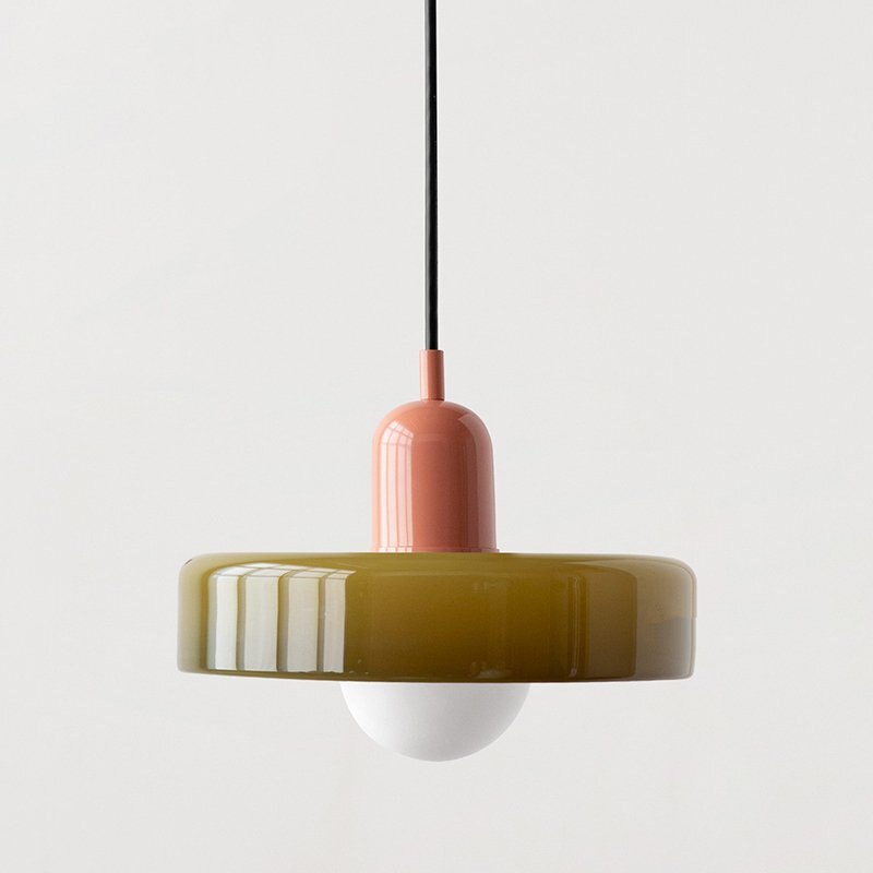 Bauhaus Stained Glass Pendant Light