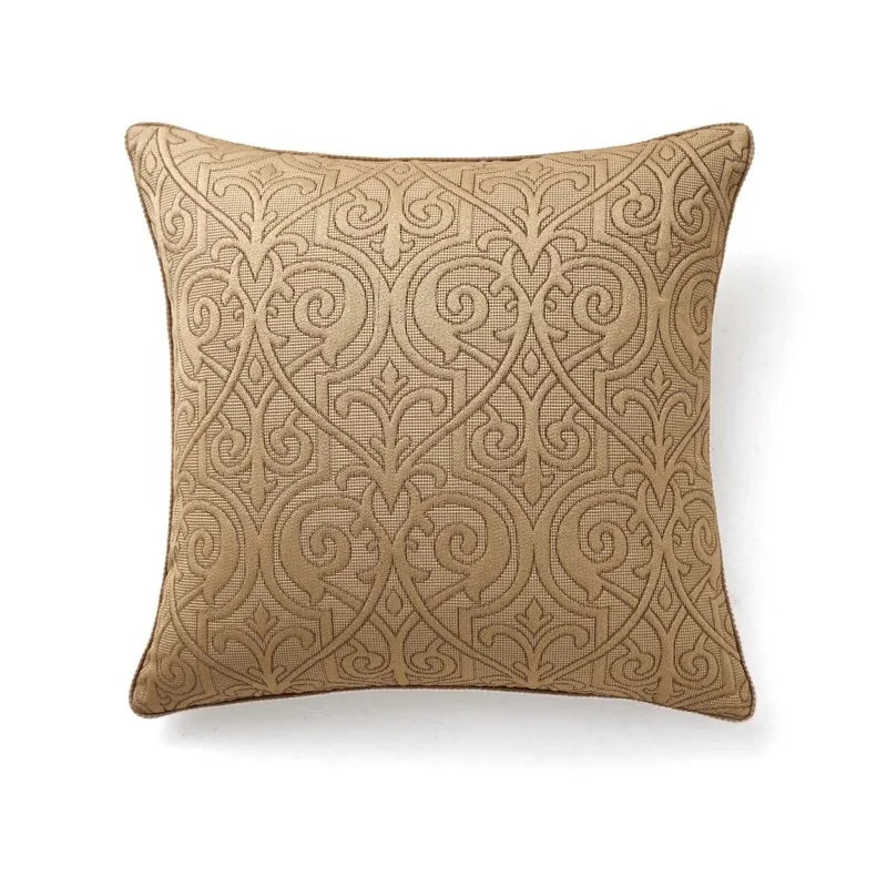 Abstract Bamboo Leaves Throw Pillow Case