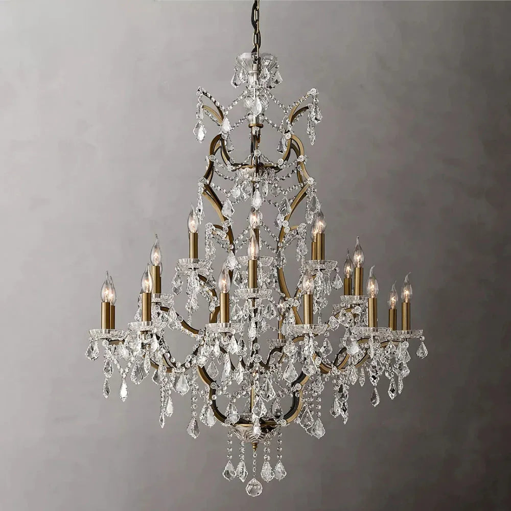 American Luxury Crystal Candle Chandelier