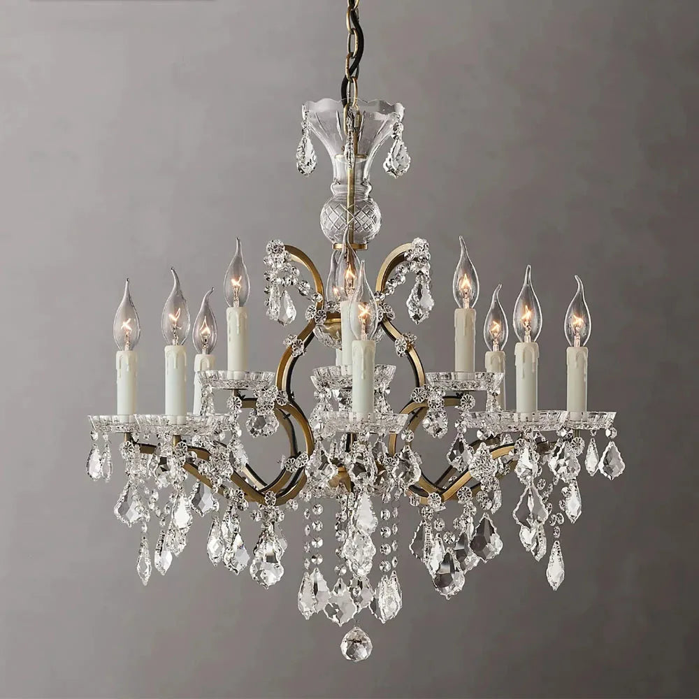 American Luxury Crystal Candle Chandelier