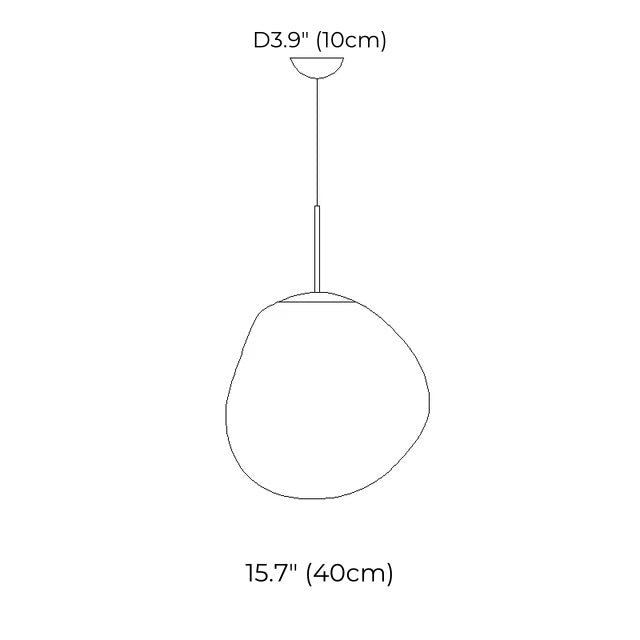 Tambora Lava Pendelleuchte, gemischte Größen