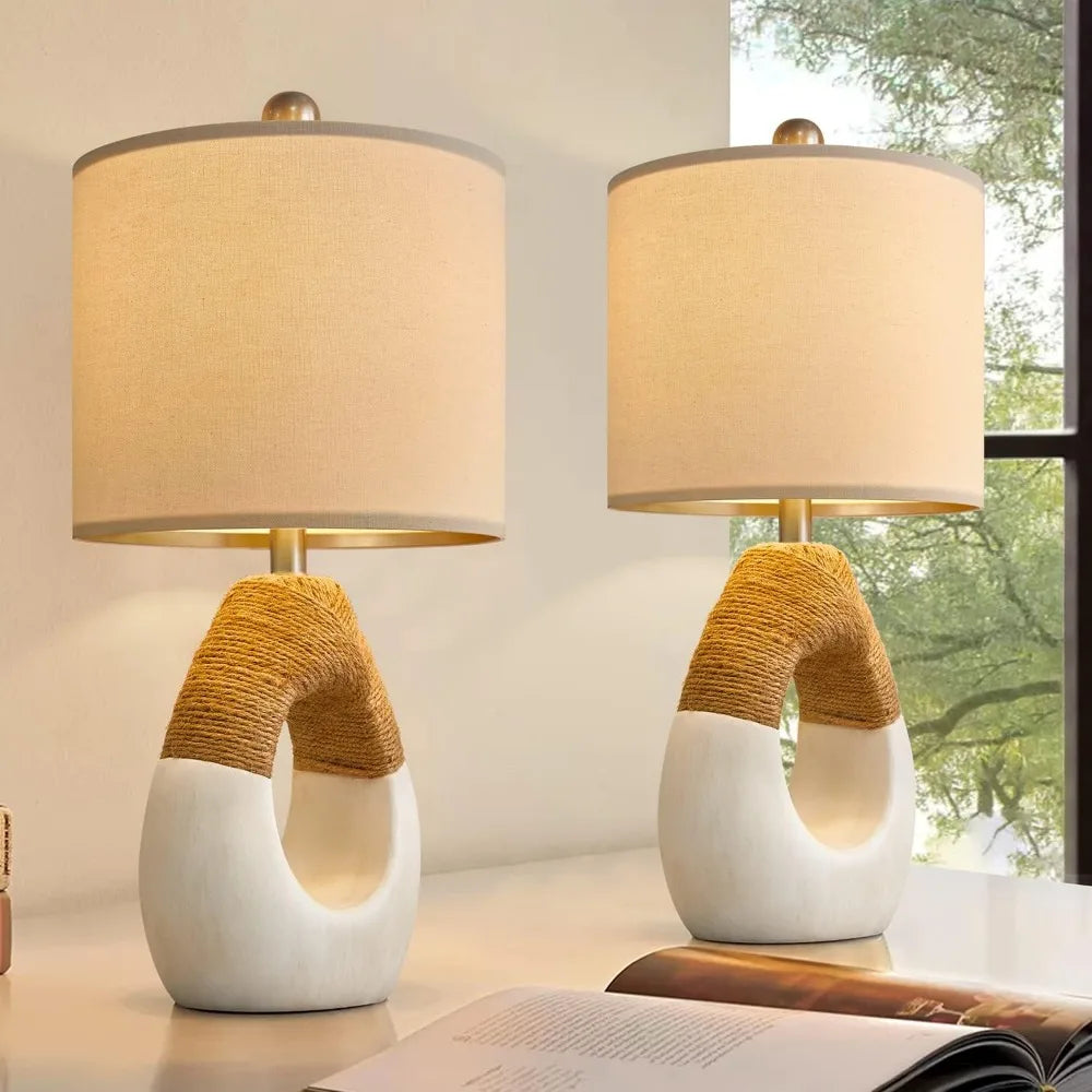 Easton Jute Table Lamp (19")