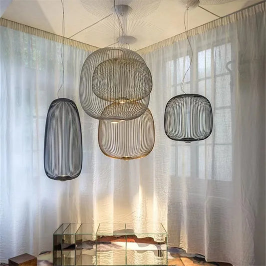 Italian Modern Foscarini Birdcage LED Pendant Light