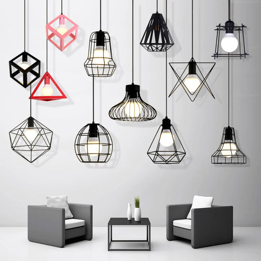 Manor Geometric Black Pendant Lighting for Kitchen Island