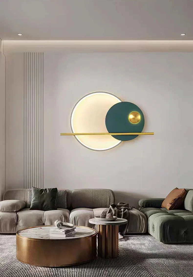 Emerald Halo Gold Antelope LED Wall Sconce