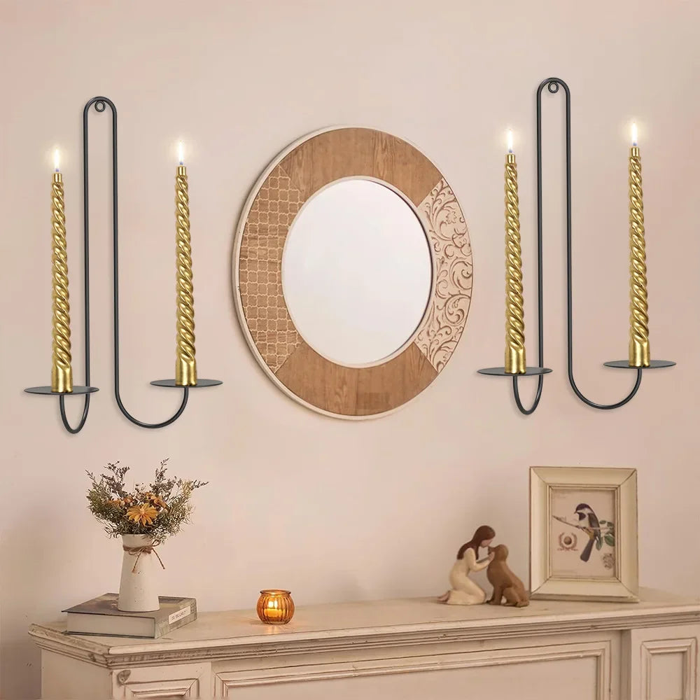 Artisanal Wall-Mount Candleholder (11")