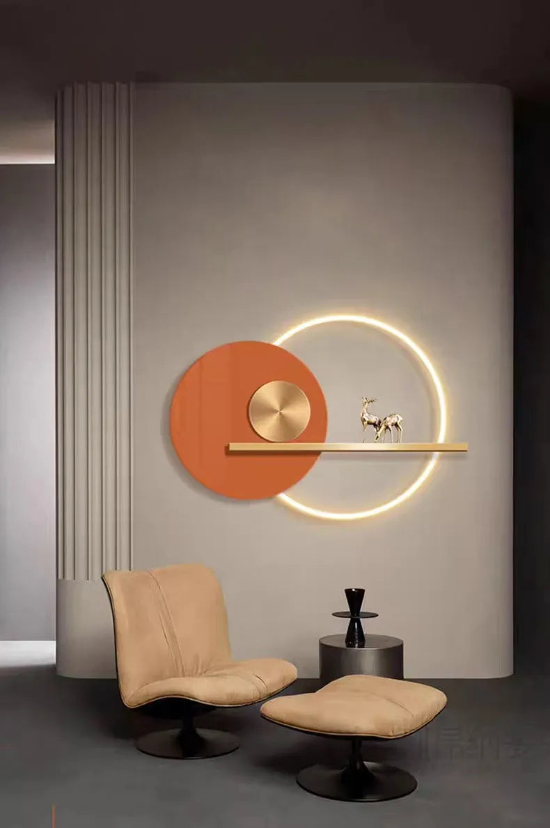 LED-Wandleuchte „Smaragd Halo Gold Antelope“