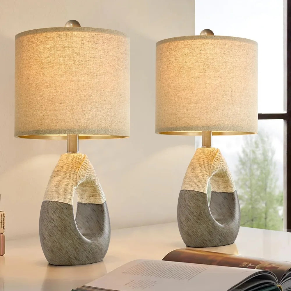 Easton Jute Table Lamp (19")