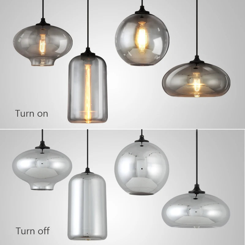 Nordic Kitchen Island Pendant Lighting, Smoky Gray