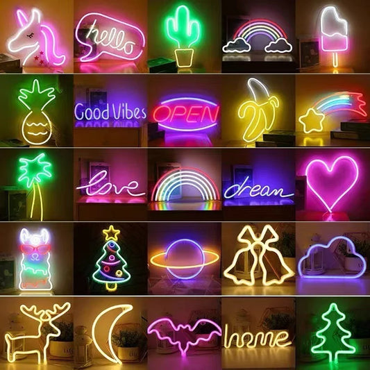 Party Neon LED Lighting, Battery Powered