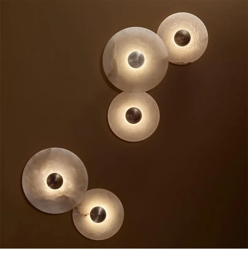 LED-Wandleuchte Circle Marble