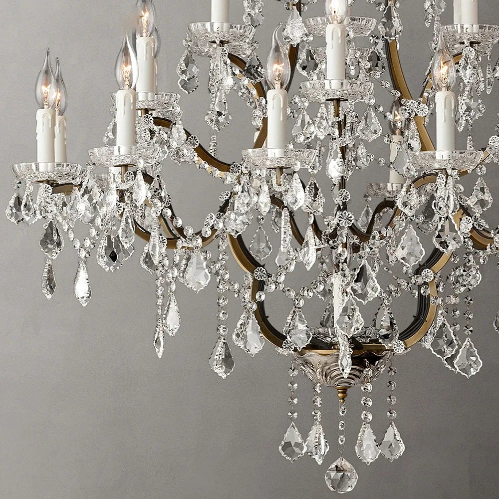 American Luxury Crystal Candle Chandelier