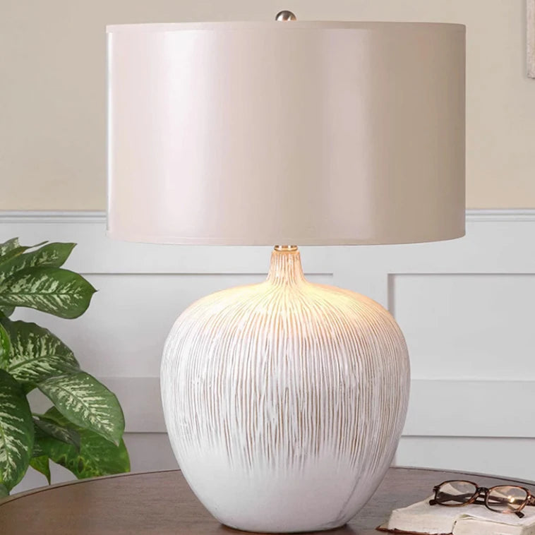 Carter Milk Ceramic Table Lamp (23")