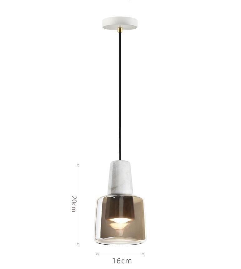 Minimalist Marble Glass Pendant Light