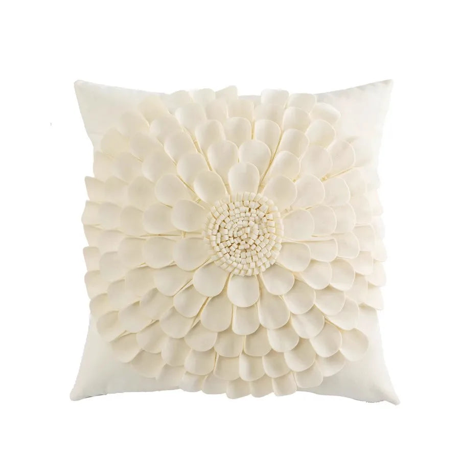 Dutch Daisy Throw Pillow Case, Handmade