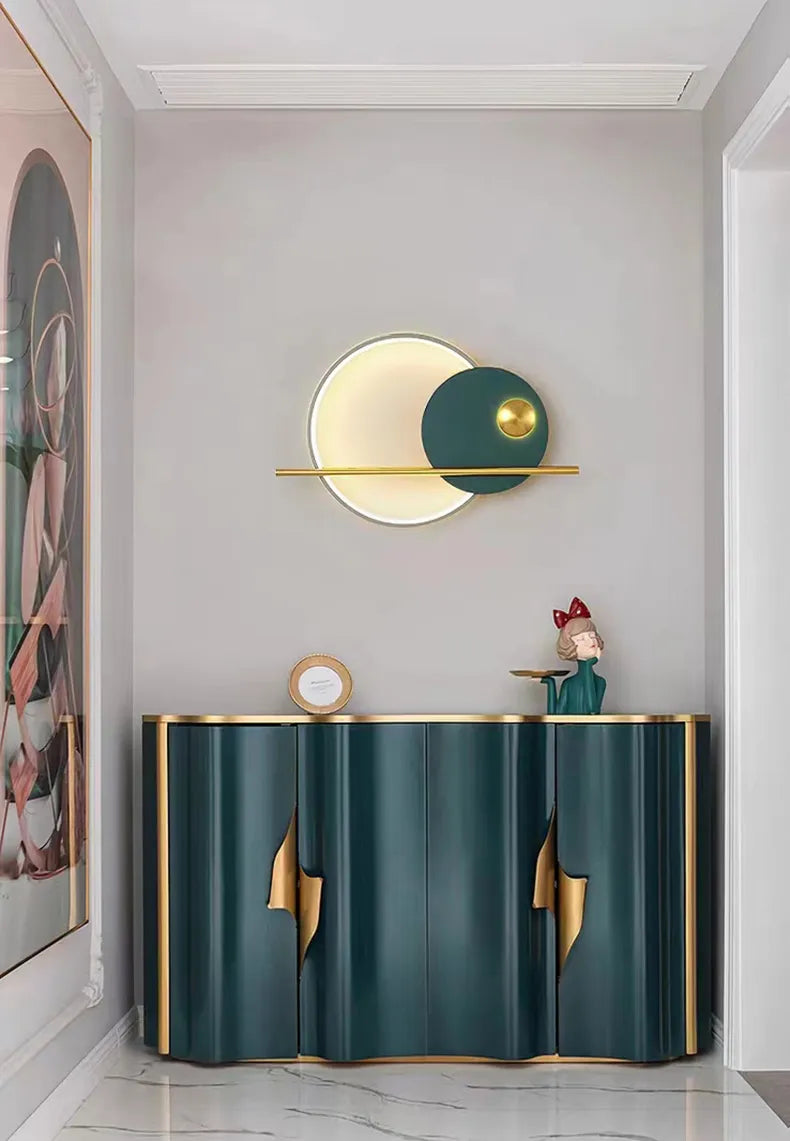 Emerald Halo Gold Antelope LED Wall Sconce