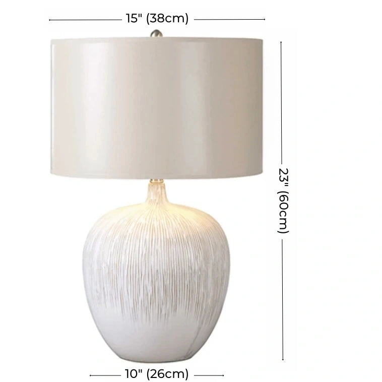 Carter Milk Ceramic Table Lamp (23")