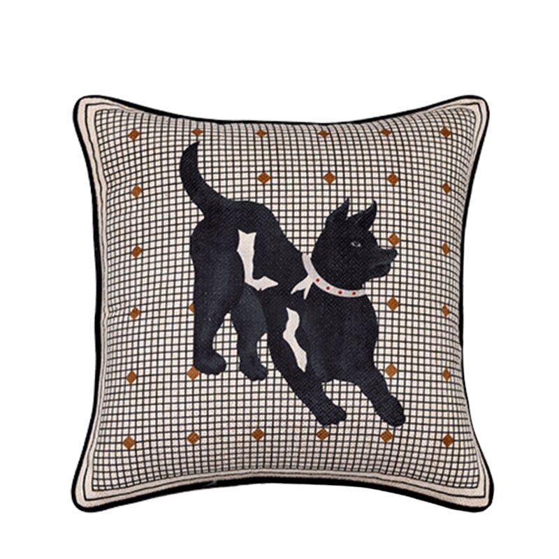 Greyhound Dog Decorative Cushion Cover Throw Pillow Case