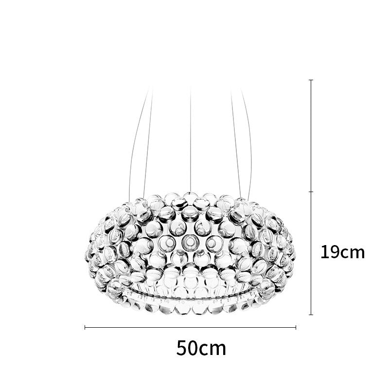 Moderner Taoismus-Luxus-LED-Kronleuchter aus Acryl