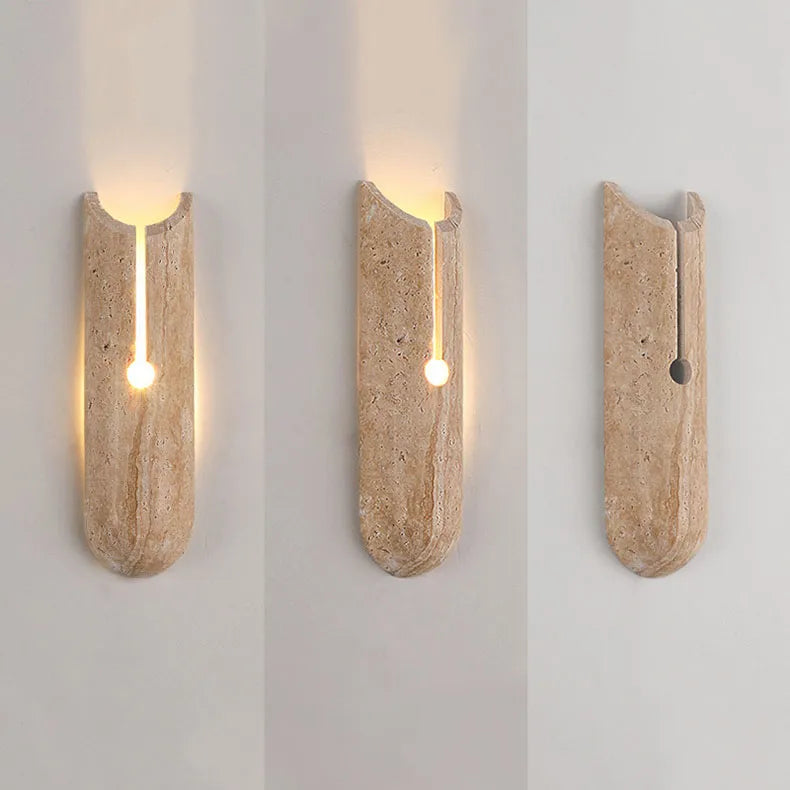 Natural Stone Travertine Hallway Wall Sconces