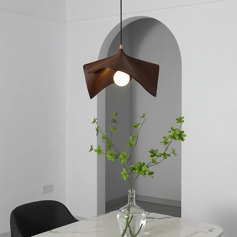 Unique Leather-Shaped Looking Resin Pendant Lighting