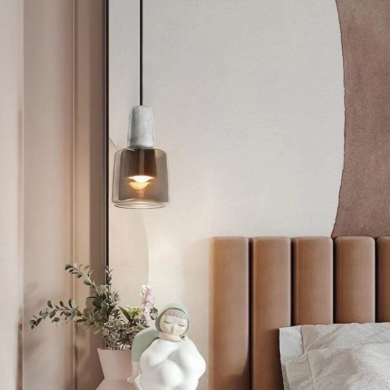 Minimalist Marble Glass Pendant Light