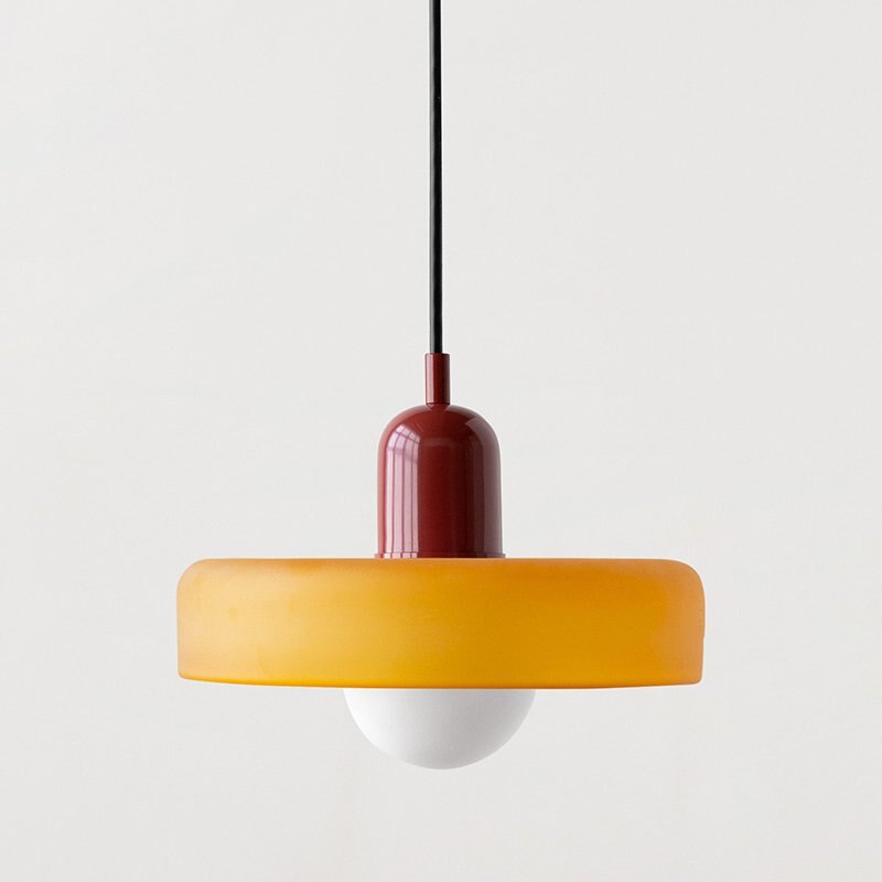 Bauhaus Stained Glass Pendant Light